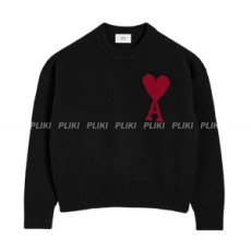 아미 블랙 울 아미 드 꾀흐 스웨터