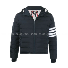 톰브라운 폴리 트윌 다운 필 4-바 스키 재킷 네이비