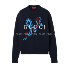 구찌 울 캐시미어 인타르시아 스웨터