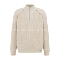 디올 지퍼 칼라 스웨터