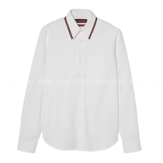 구찌 웹(Web) 디테일 옥스포드 코튼 셔츠