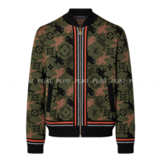 루이비통 자카드 울 보머 블루종