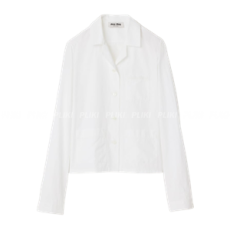 미우미우 포플린 셔츠 화이트