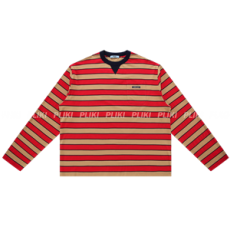 프라다 스트라이프드 코튼 저지 티셔츠