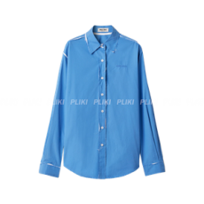미우 미우 포플린 셔츠 페리윙클 블루