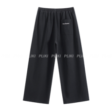 아크네 스튜디오 프린트 로고 워싱 와이드 팬츠