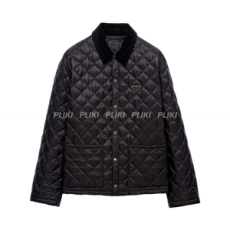 프라다 삼각 로고 리나일론 퀼팅 자켓