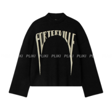 릭 오웬스 PORTERVILLE 프린트 울 스웨터