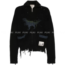 메종 미하라 야스히로 다이노소어 인타르시아 디스트레스드 가디건