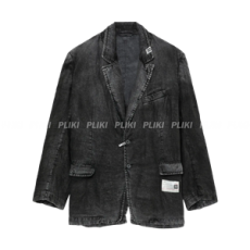 메종 미하라 야스히로 페이디드 이펙트 리넨 재킷