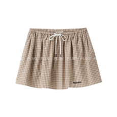 미우미우 체크 미니 스커트