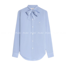 셀린느 로미 라발리에르 셔츠 - 스트라이프 실크