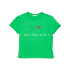 아크네 스튜디오 로고 티셔츠 그린