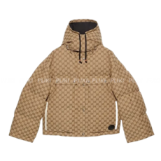 구찌 GG 코튼 캔버스 푸퍼 자켓