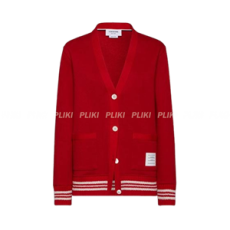 톰브라운 루프백 브이넥 카디건