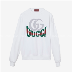 구찌 프린트 코튼 저지 스웨트셔츠