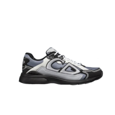 디올 B30 스니커즈 블루 메시 & 그레이, 화이트, 블랙 테크니컬 패브릭