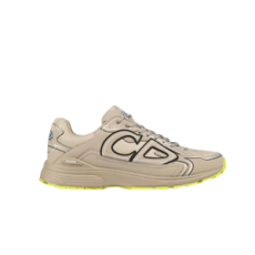 디올 B30 스니커즈 베이지 메시 & 베이지, 형광, 블랙 테크니컬 패브릭