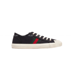 구찌 웹 캔버스 스니커즈 블랙