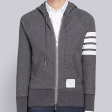 톰브라운 4-바 후디 차콜