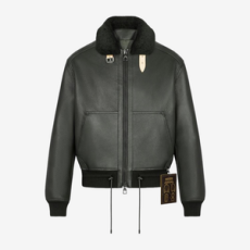 루이비통 가죽 에비에이터 재킷