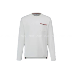 톰브라운 화이트 오버사이즈 스웨트셔츠