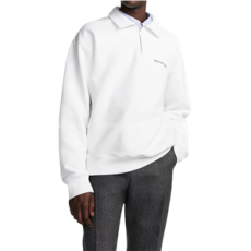 디올 크리스찬 디올 태그 지퍼 칼라 스웨트셔츠 오버핏