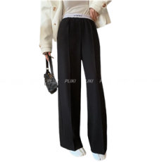 로에베 로고 밴딩 팬츠 블랙