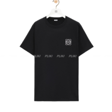 로에베 아나그램 코튼 티셔츠 블랙