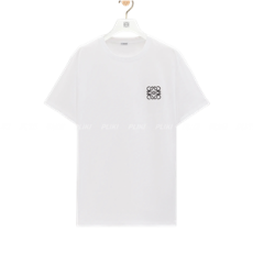 로에베 아나그램 코튼 티셔츠 화이트