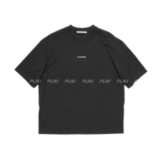 아크네 스튜디오 로고 티셔츠 블랙