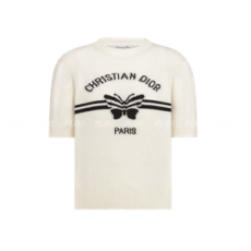 프라다 캐시미어 니트 반소매 스웨터