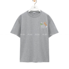 로에베 코튼 릴랙스 핏 티셔츠 그레이