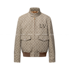 루이비통 모노그램 울 해링턴 블루종