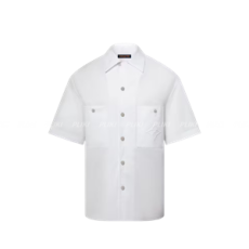 루이비통 시그니처 쇼트 슬리브드 코튼 셔츠