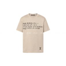 루이비통 x 박서보 쇼트 슬리브드 코튼 크루넥