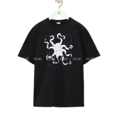 로에베 x 수나 후지타 옥토퍼스 티셔츠 블랙