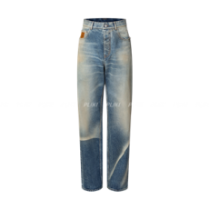 루이비통 썬 페이디드 이펙트 데님 스케이트 팬츠