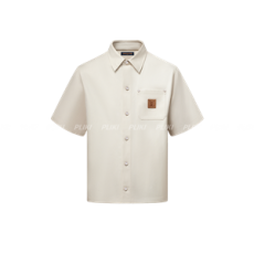 루이비통 실크 블렌드 반팔 셔츠