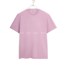 로에베 코튼 릴랙스 핏 티셔츠 핑크