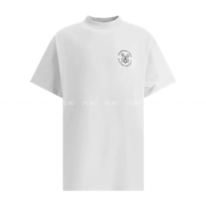 발렌시아가 로고 프린팅 코튼 반팔 티셔츠