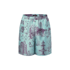 루이비통 프린티드 실크 쇼츠