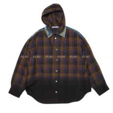 아크네 스튜디오 후드 버튼 업 셔츠