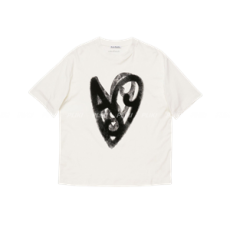 아크네 스튜디오 프린트 티셔츠 화이트