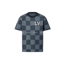 루이비통 LV 체크 패턴 반팔 티셔츠