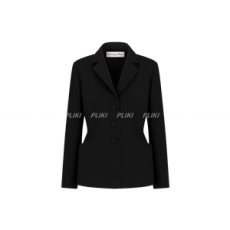 디올 30 몽테인 바 싱글 브레스트 울 & 실크 재킷 블랙