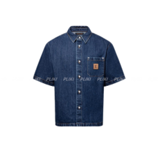 루이비통 시그니처 데님 쇼트 슬리브드 셔츠