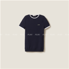 미우미우 크루넥 반팔 스웨터