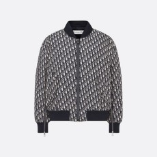 디올 오블리크 지퍼 블루종