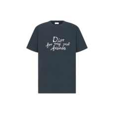 디올 & 힐튼 넬 릴랙스핏 반팔 티셔츠 네이비 블루